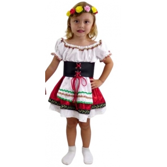 Fantasia Frida Alemã Infantil Masquerade