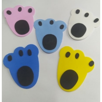 Patinhas de Coelho E.V.A Cores c/6