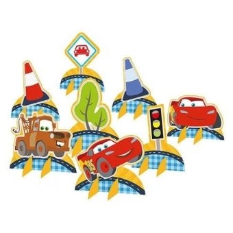 Decoração de Mesa Cars Junior c/8 Regina Festas