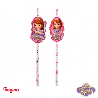 Canudo de Papel Princesinha Sofia c/8 Regina Festas