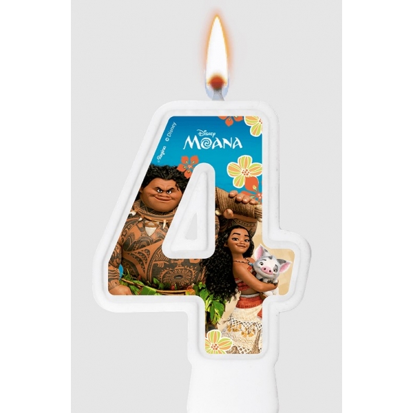 Vela Numeral Moana Regina Festas - Moana