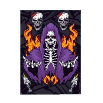 Painel Halloween Caveira NC Toys