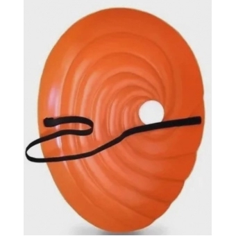 Máscara Plástica Anime Akatsuki Obito Laranja