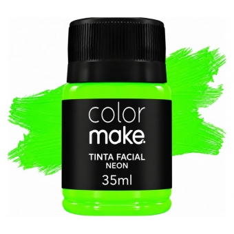 Tinta Facial Líquida 35ml Neon Verde Colormake