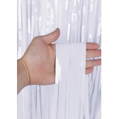 Cortina de Ráfia Fosca Branca 1m x 2m - Decoração de Festas