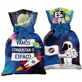 Sacola Plástica Espacial c/12 Regina Festas - Temas Infantis
