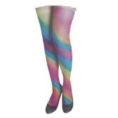 Meia 7/8 Colorida Tie Dye Adulto - Acessórios para fantasia