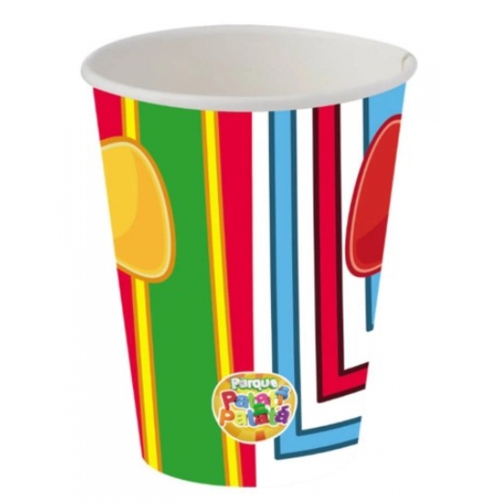 Copo de Papel Parque do Patati Patatá 200ml c/8 Festcolor - Outlet