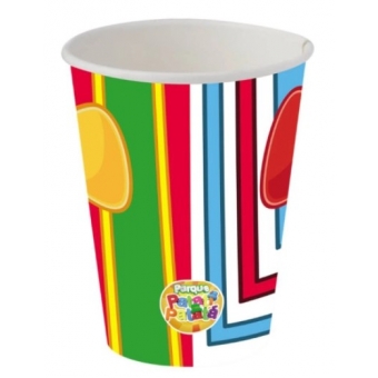 Copo de Papel Parque do Patati Patatá 200ml c/8 Festcolor