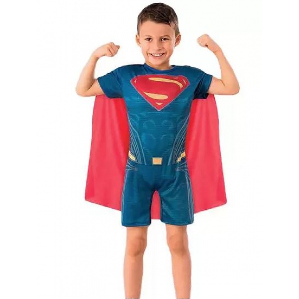 Fantasia Super Homem Curta Infantil Regina Festas - Fantasias Infantis