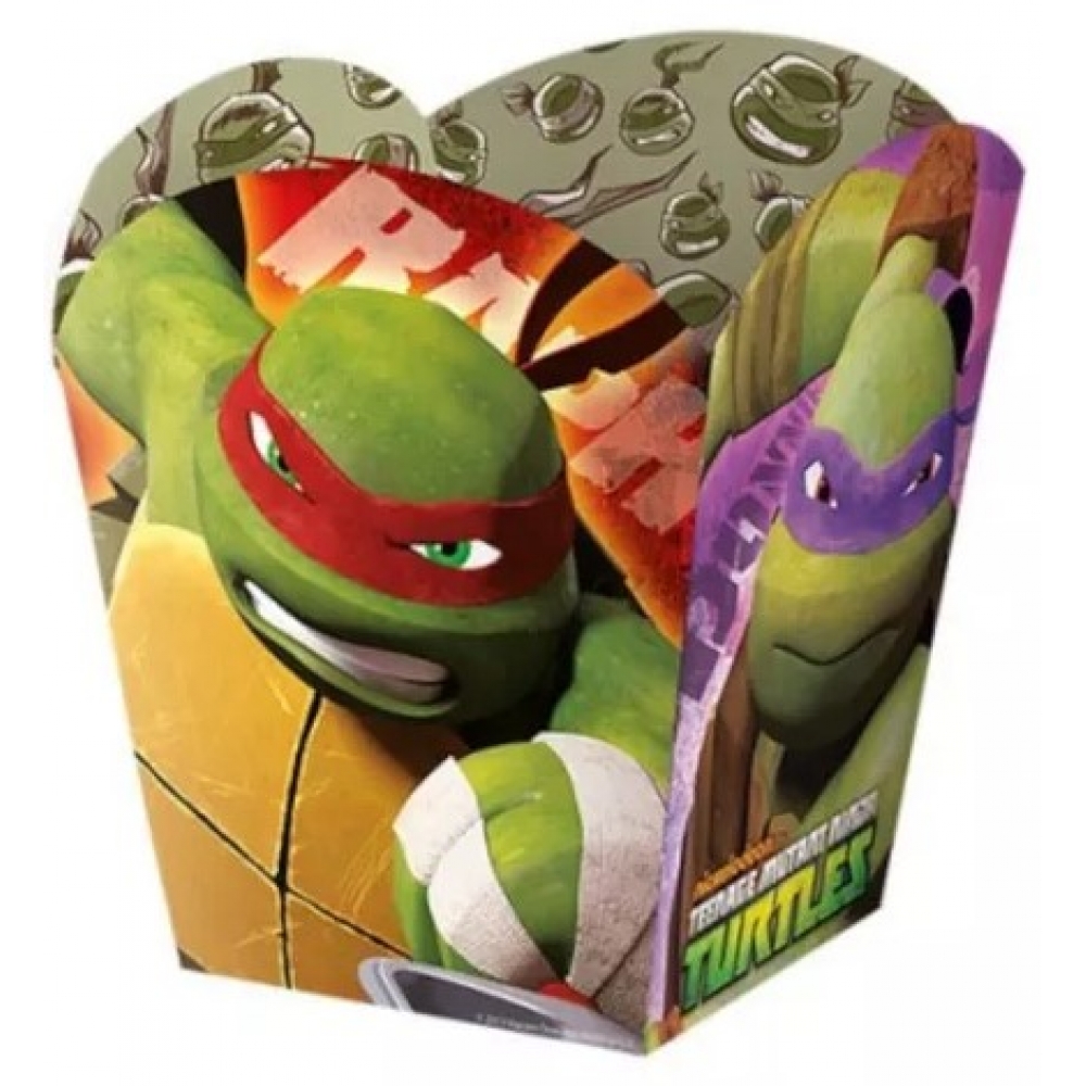 Cachepot Tartarugas Ninja c/8 Regina Festas - Outlet
