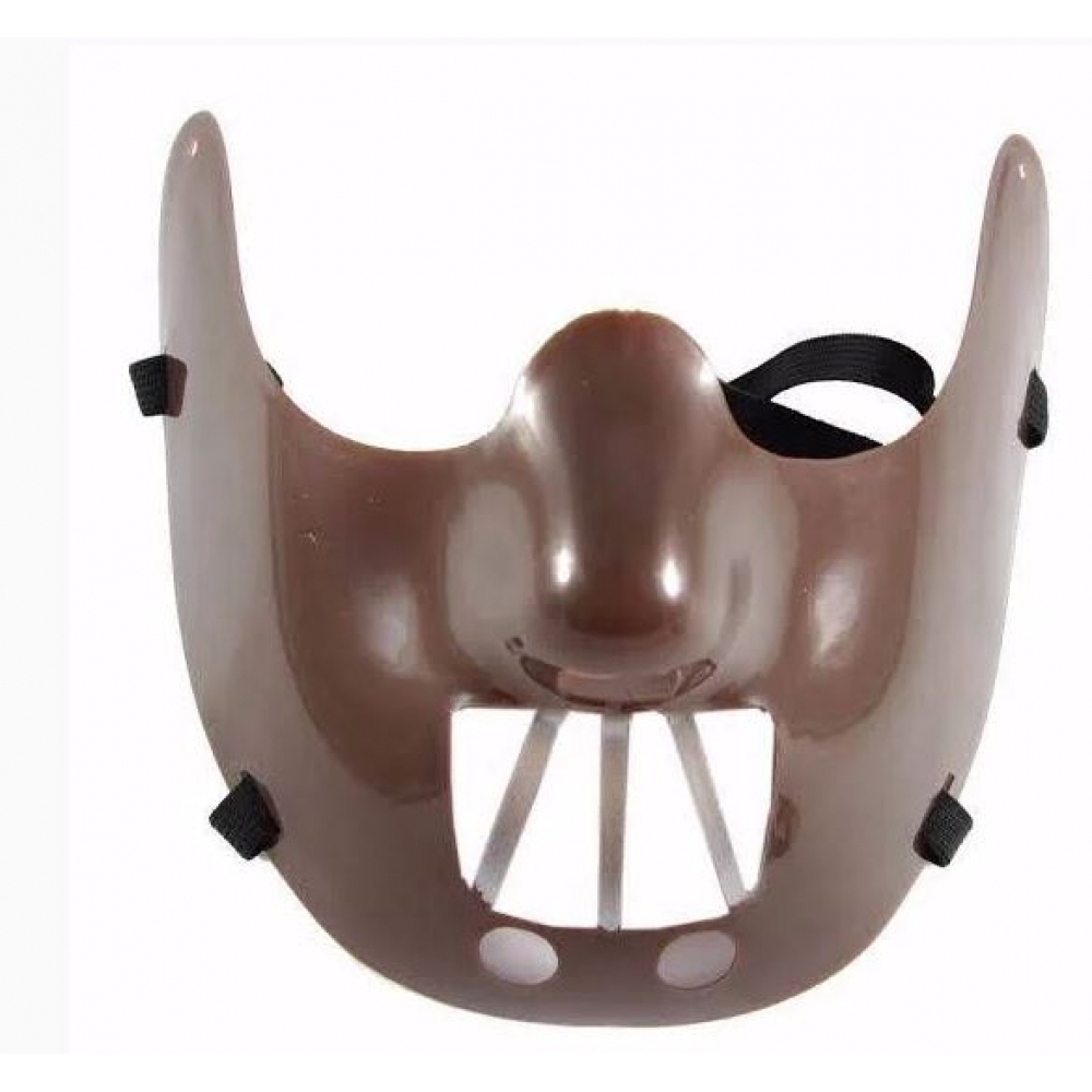 Máscara Halloween Meio Rosto Hanniball Silêncio dos Inocentes - Máscaras