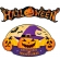 Kit Painel Halloween Gostosuras ou Travessuras c/2 Kaixote - Halloween