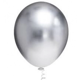 Balão 9 Platino Prata c/25 Pic Pic