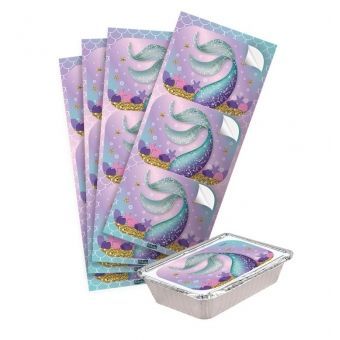 Adesivo Retangular Sereia c/12 Festcolor