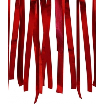 Varal Decorativo de Fitas Metalizadas Vermelho 10 Metros