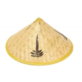 Chapéu Oriental Chinês Bambu Adulto - Acessórios para fantasia
