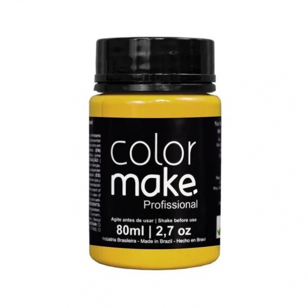 Tinta Facial Líquida Profissional 80ml Colormake - Tinta Facial Líquida Amarelo