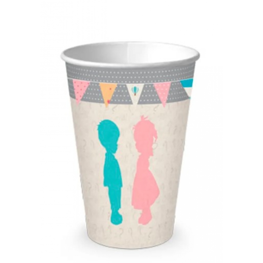 Copo de Papel Chá Revelação 180ml c/8 Junco - Chá Revelação