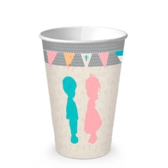 Copo de Papel Chá Revelação 180ml c/8 Junco