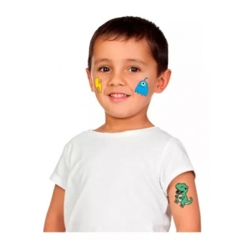 Tatuagem de Pele Infantil Modelo 1 Regina Festas