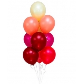 Kit Balão Látex Degrade Vermelho C/10 Regina - Balões