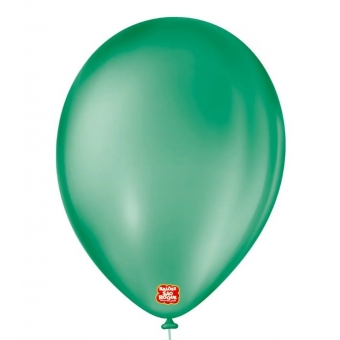 Balão 9 Liso Verde Folha c/50 São Roque