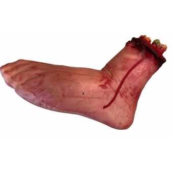 Pé Falso de Borracha Decepado Com Sangue e Osso Importado