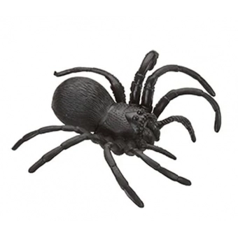 Aranha de Borracha Preta Halloween