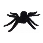 Aranha Preta Plástica Aveludada Pim Pum - Halloween