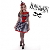 Fantasia Pierrot Macabro Halloween Feminino Adulto Anjo - Fantasias Adultos
