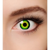 Lente de Contato Crazy Rajada Verde Amarela - Lentes de Contato