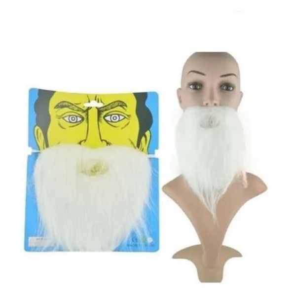 Barba Sintética Com Elástico Para Fantasia - Acessórios para fantasia
