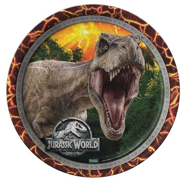 Prato Redondo Jurassic World 2 c/8 Festcolor - Temas Infantis