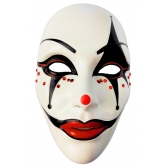 Máscara Plástica Carnaval Pierrot - Acessórios para fantasia