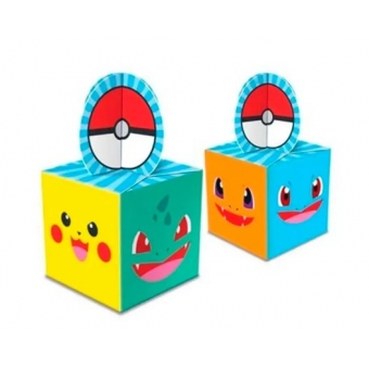 Caixa Para Lembrancinhas Pocket Monsters c/8 Junco