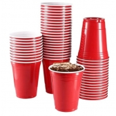 Copo 400ml Biodegradável Americano Vermelho c/25 Trik Trik - Descartáveis