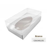 Caixa P/1 Ovo de Colher 100g/150g Branca Kaixote - Páscoa