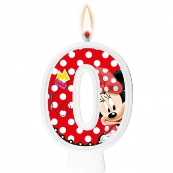 Vela Numeral Red Minnie Regina Festas