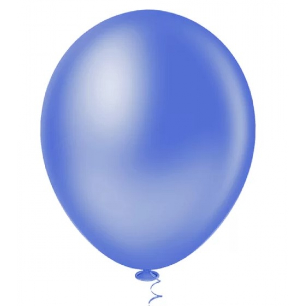 Balão 9 Liso Azul Índigo c/50 Pic Pic - Balões