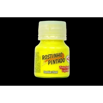 Tinta Facial Líquida 35ml Rostinho Pintado - Amarela