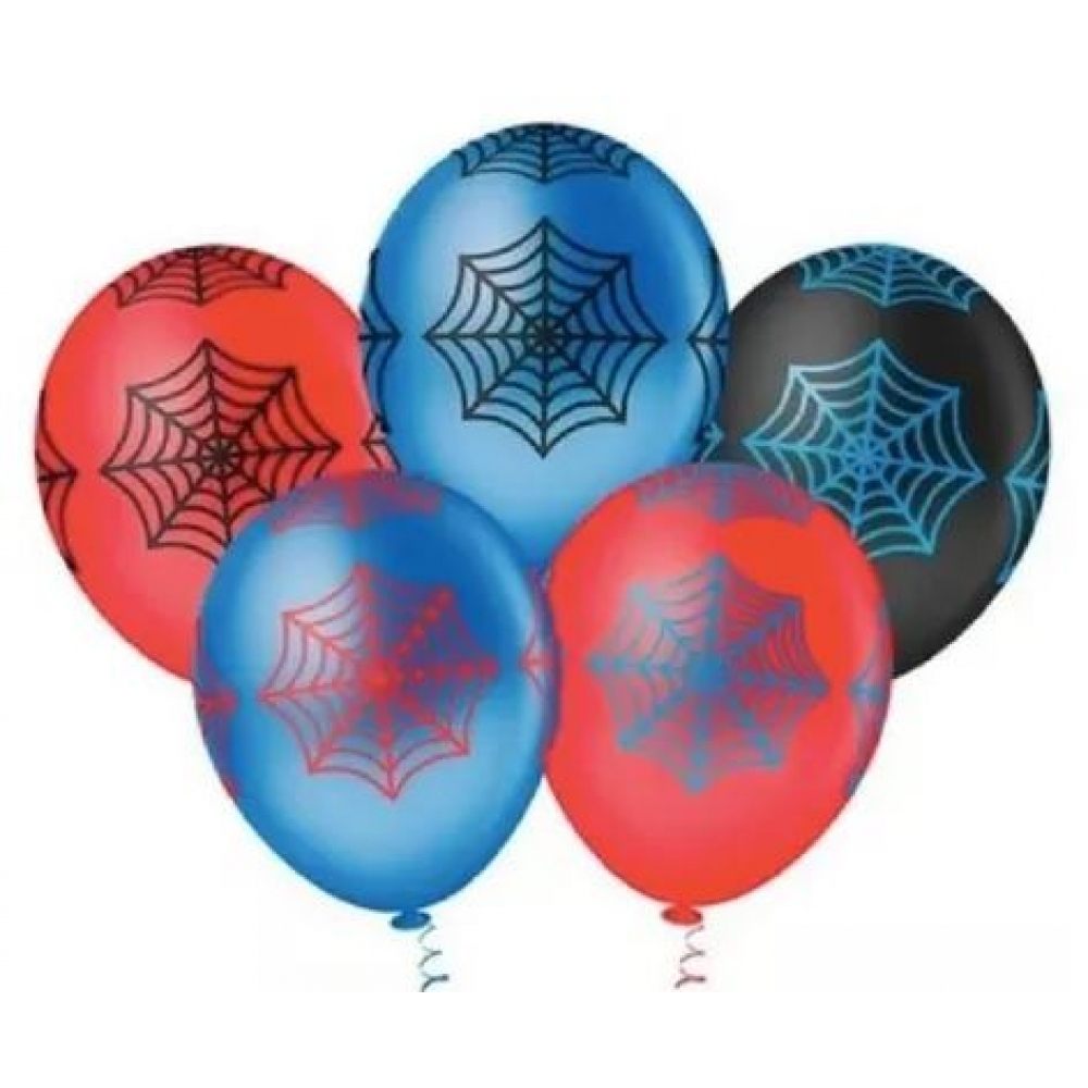 Balão Estampado 10 Teia de Aranha Sortido c/25 Pic Pic - Balões