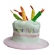 Chapéu Bolo de Aniversário Happy Birthday Rosa - Acessórios para fantasia