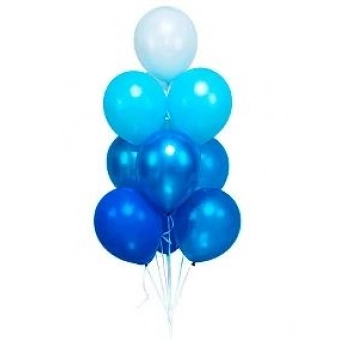 Kit Balão Látex Degrade Azul C/10 Regina