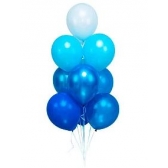 Kit Balão Látex Degrade Azul C/10 Regina - Balões