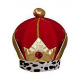 Chapéu Rei Especial Vermelho - Acessórios para fantasia