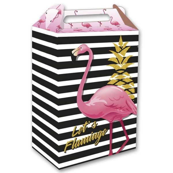 Caixa Para Lembrancinha Lets Flamingo c/8 Festcolor - Temas Infantis