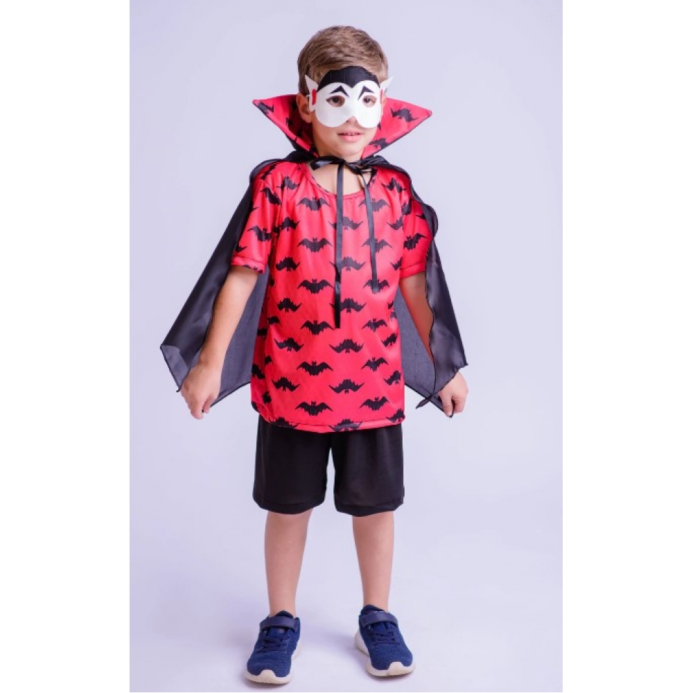Fantasia Vampiro Halloween Infantil Muvilê - Fantasias Infantis