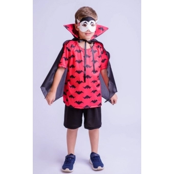 Fantasia Vampiro Halloween Infantil Muvilê