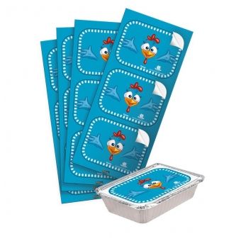 Adesivo Retangular Galinha Pintadinha c/12 Festcolor